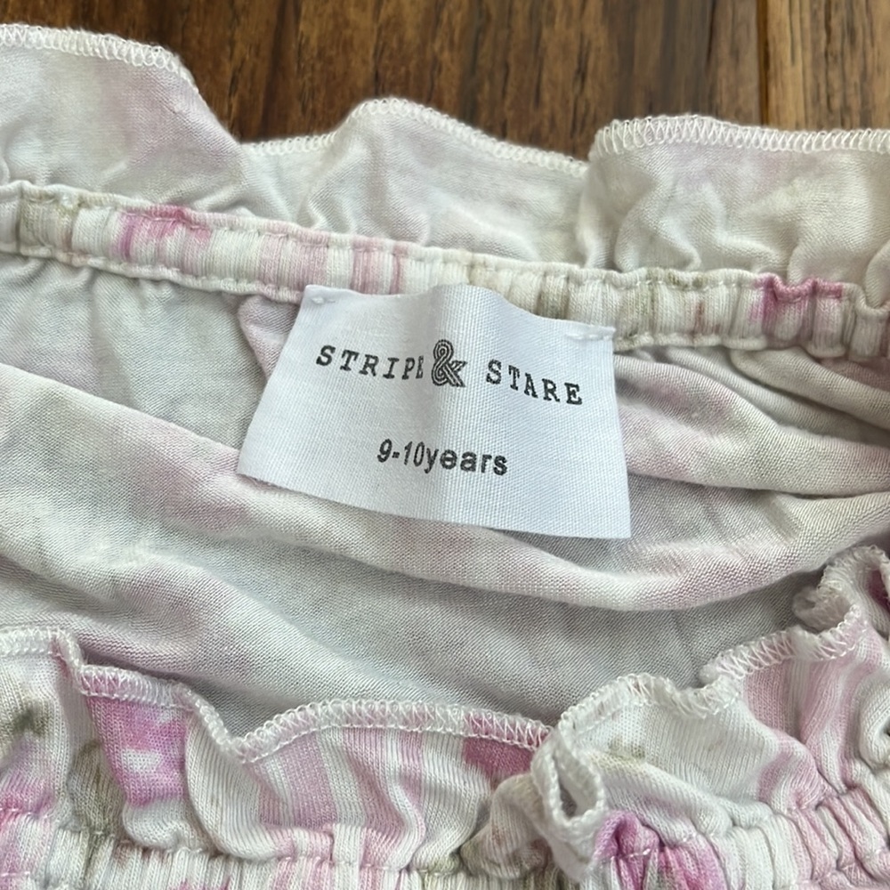 Stripe & Stare Girl’s Floral Sleep Dress Size 9-10 - Picture 3 of 5
